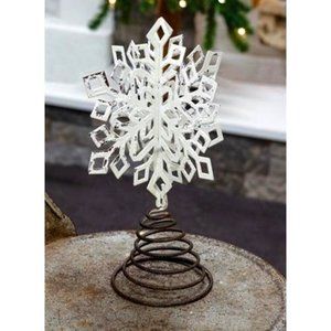 Rustic Wire Star Christmas Tree Topper